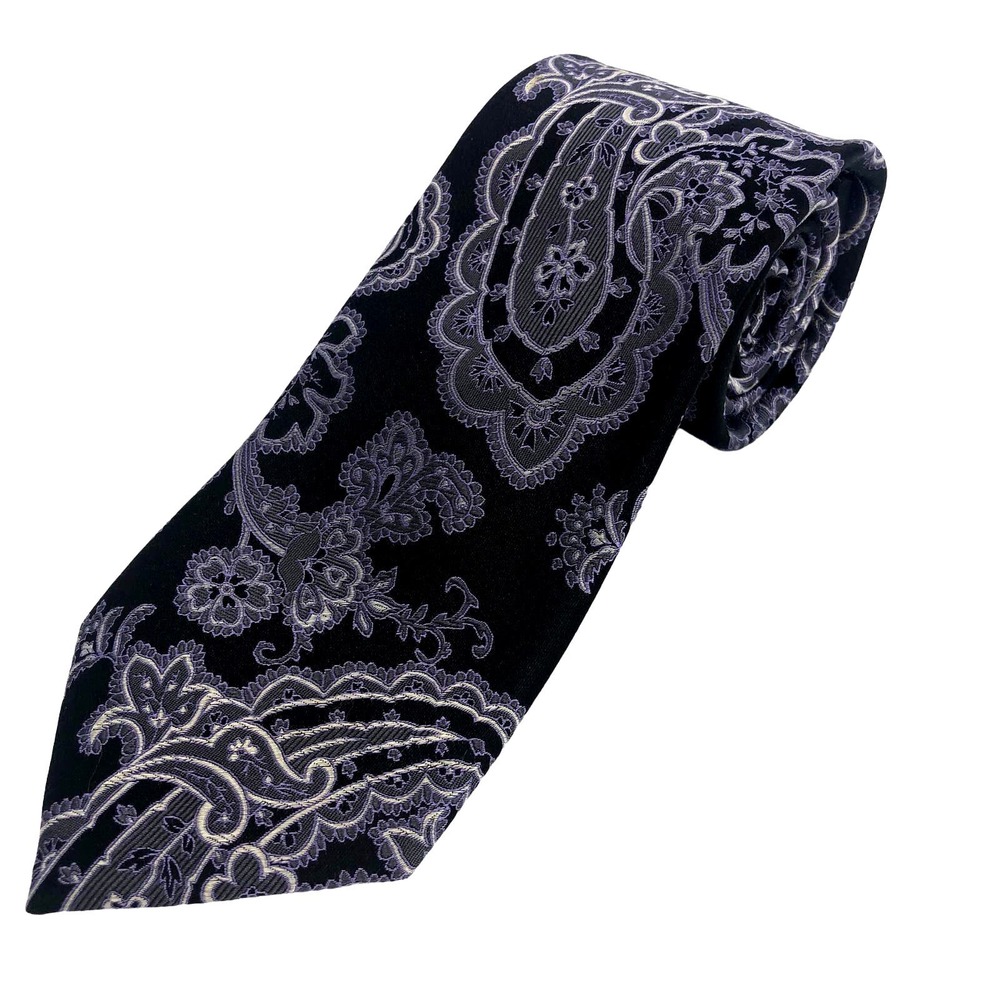 Sean John Black/Purple/Silver Tie